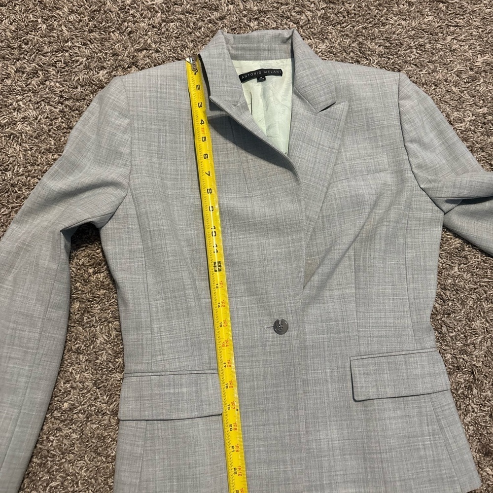 ANTONIO MELANI Light Gray Blazer - Picture 5 of 8
